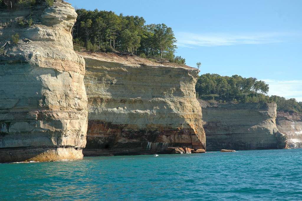 Pictured Rocks National Lakeshore in spring