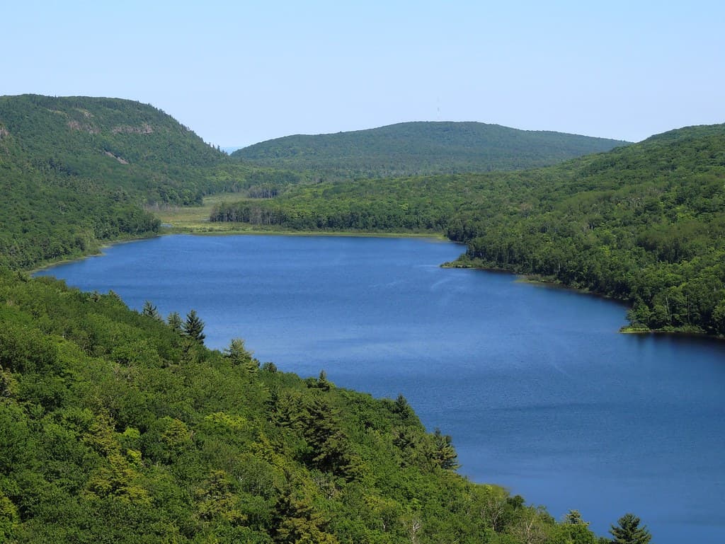 Porcupine Mountains Wilderness State Park in spring