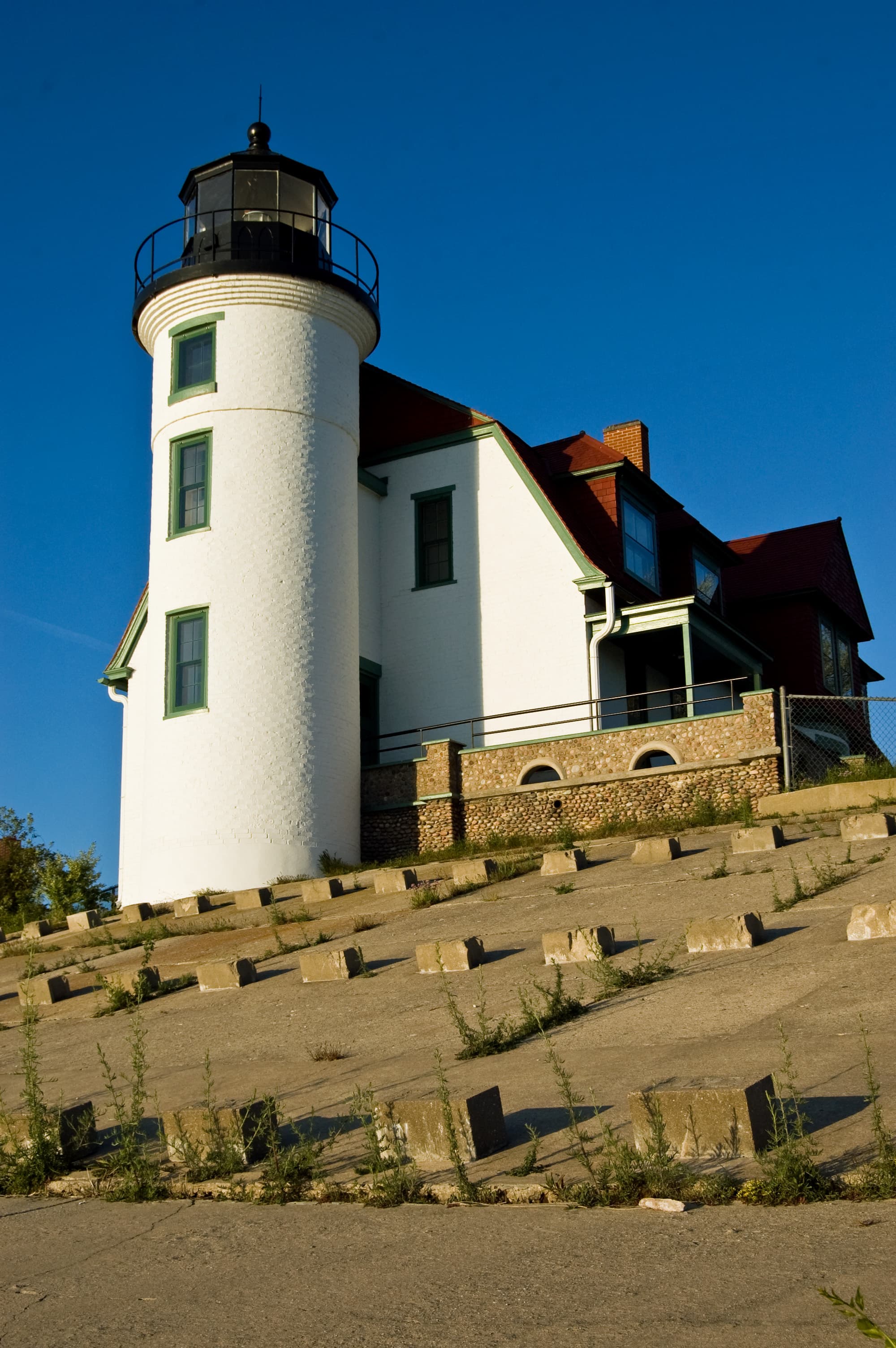 Point Betsie Lighthouse on Lake Michigan