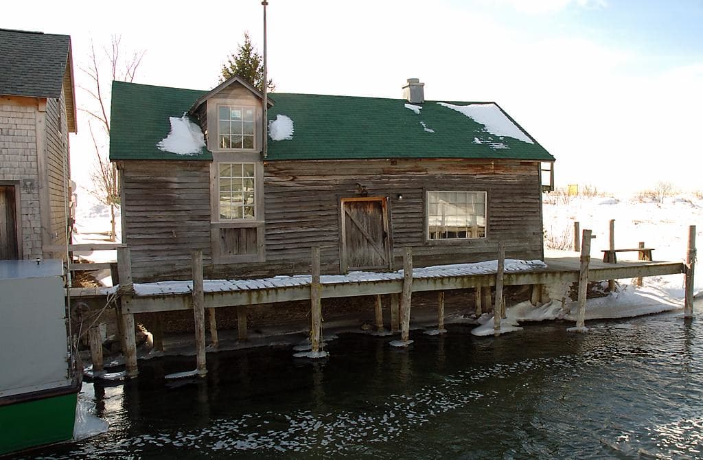 Fish Town historic architecture and walkways