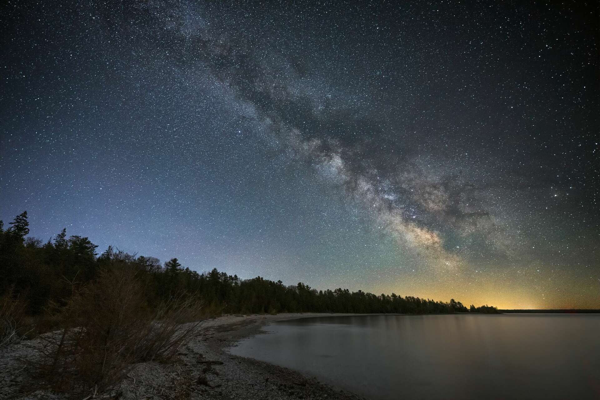 Negwegon State Park starry night