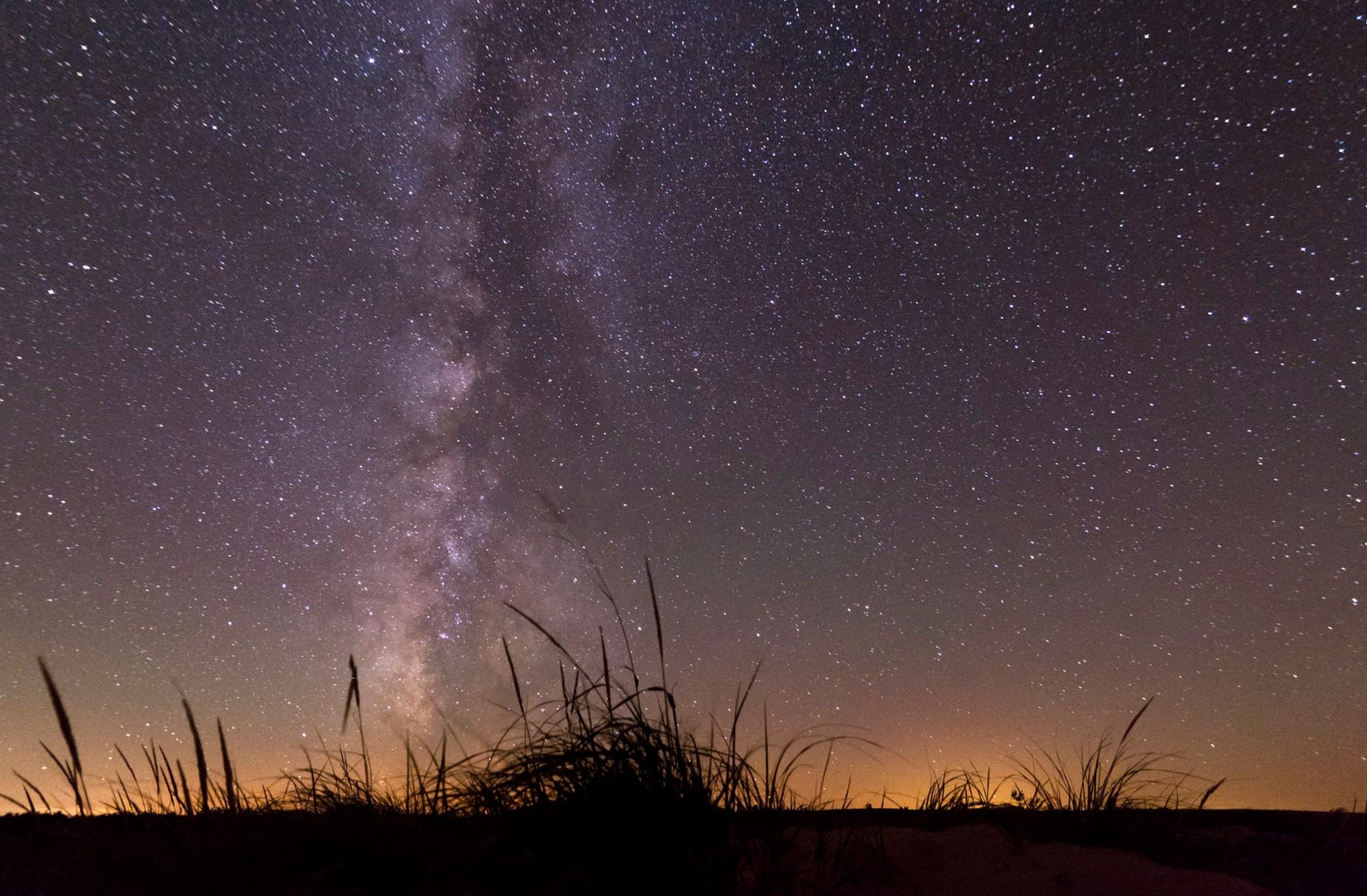 Sleeping Bear Dunes under starry skies